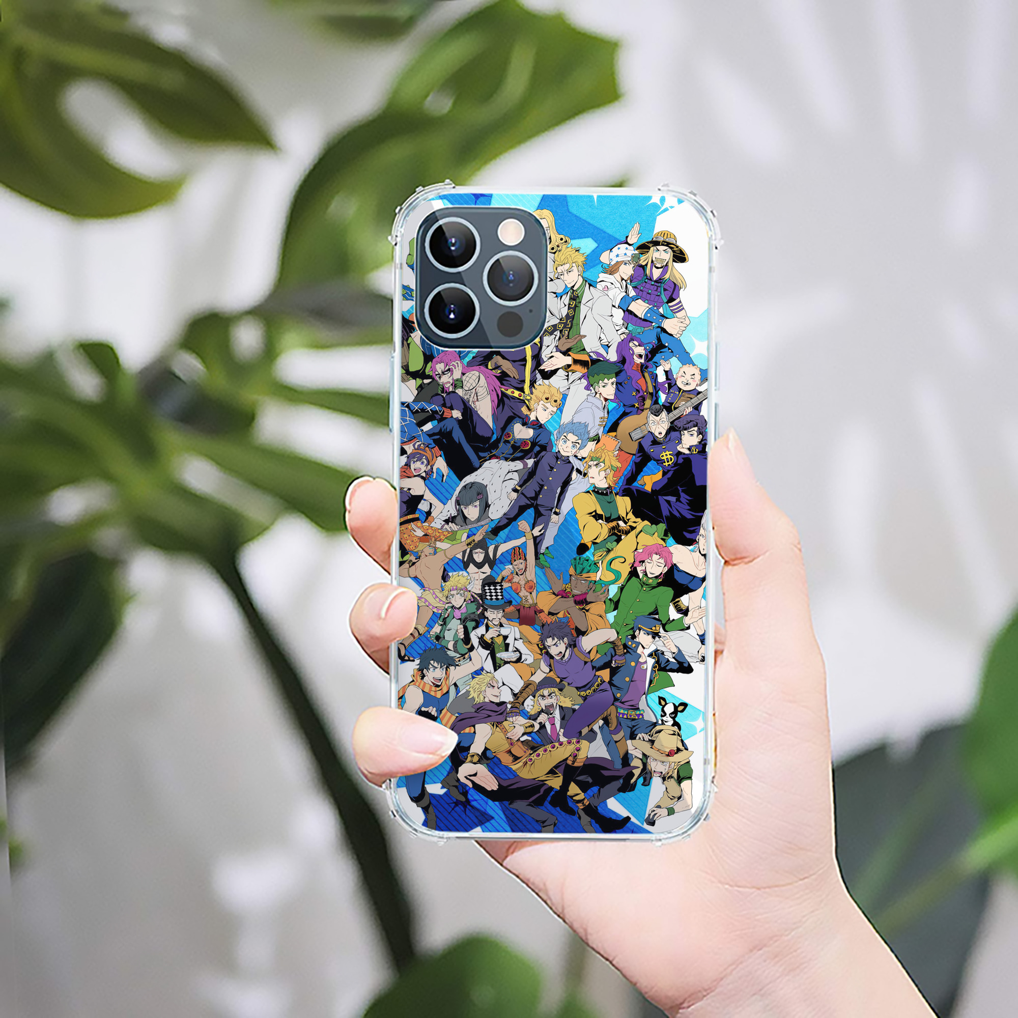 （画像用） ジョジョの奇妙な冒険 JoJo's Bizarre Adventure 【iPhone 12シリーズ対応】透明スマホケース（クリアソフトケース）